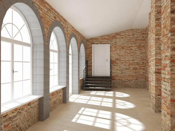 Render empty interior — Stockfoto