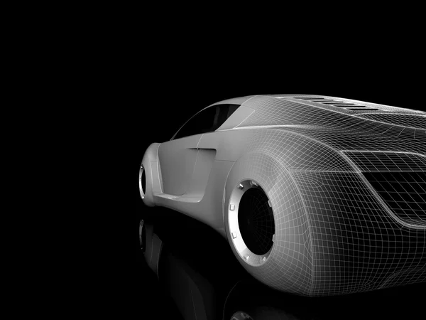 Rendering isolated car — 스톡 사진