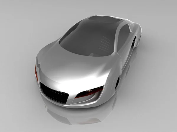 Rendering auto isolata — Foto Stock