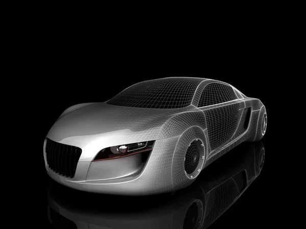 Rendering isolated car — 스톡 사진