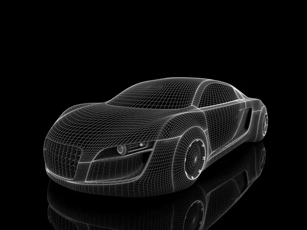 Rendering isolated car — 스톡 사진