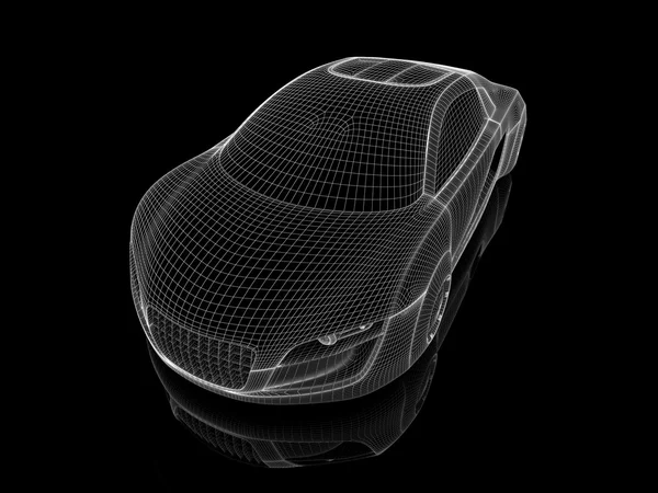 Rendering isolated car — 스톡 사진