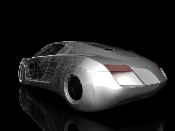 Rendering isolated car — Zdjęcie stockowe