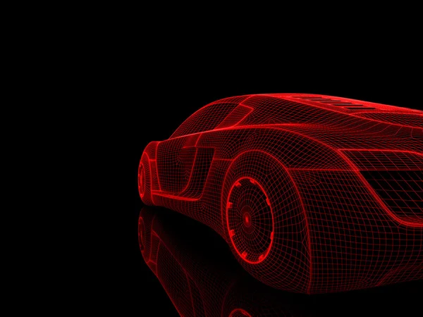 Rendering isolated car — ストック写真