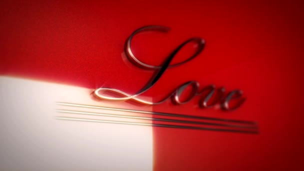 Le mot amour écrit dans un style rétro 