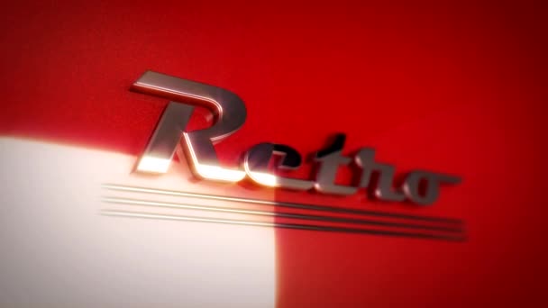 Le mot rétro écrit dans un style rétro 