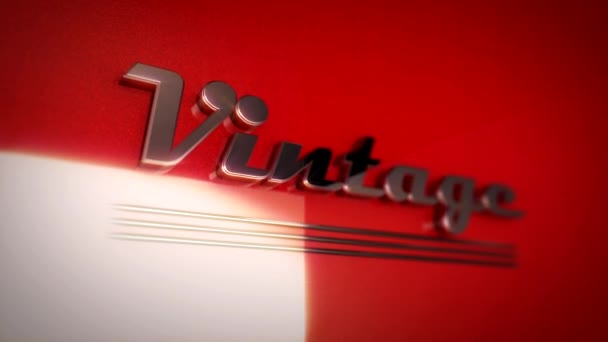 The word Vintage written in retro style — Stock Video