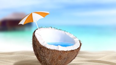 chopped coconut clipart