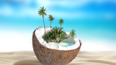 kıyılmış Hindistan cevizi