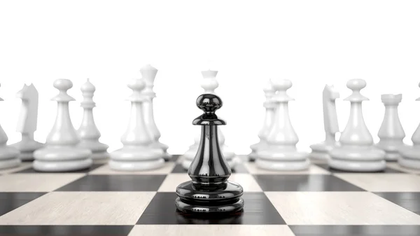 Black Pawn — Stock Photo, Image