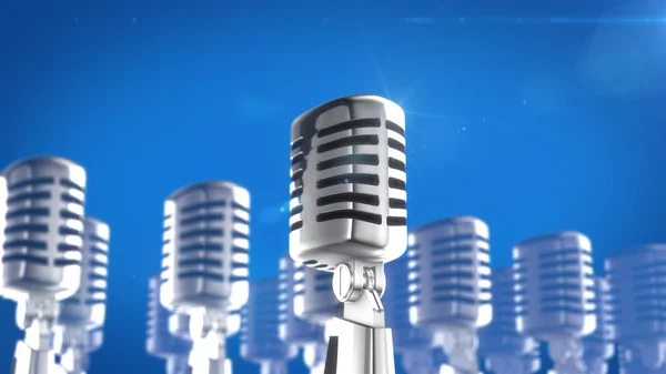 Retro stílusú mikrofon — Stock Fotó