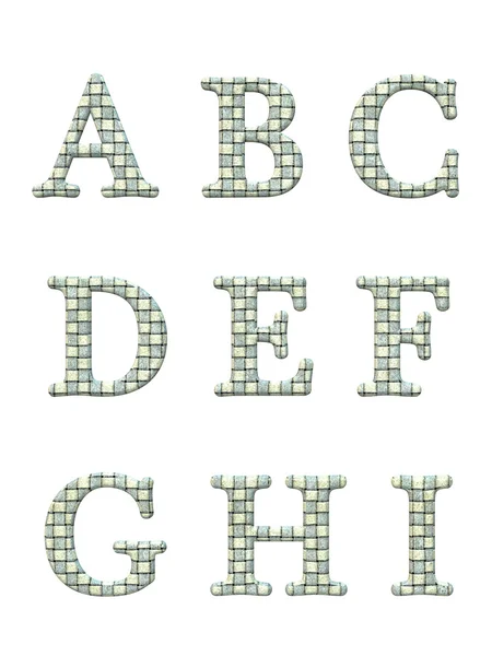 Alphabet Buchstaben 3d — Stockfoto