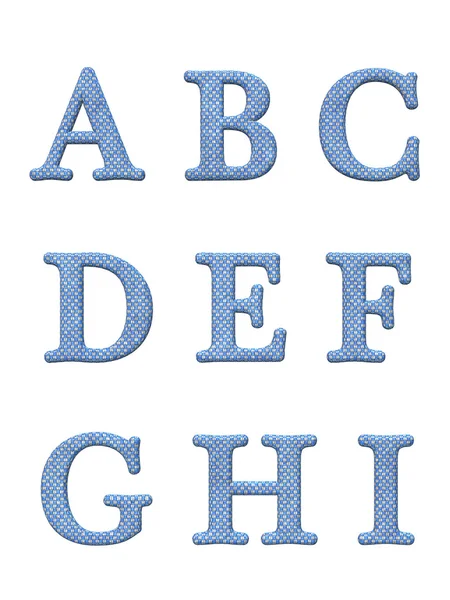 Alphabet Buchstaben 3d — Stockfoto