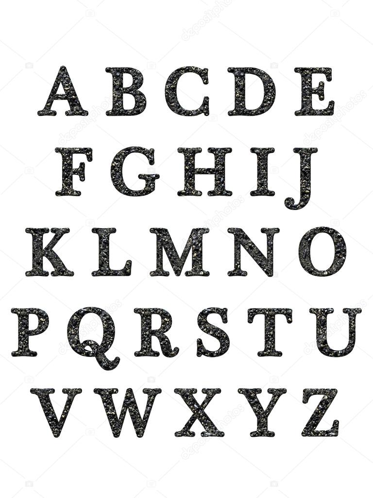 Alphabet letters 3D