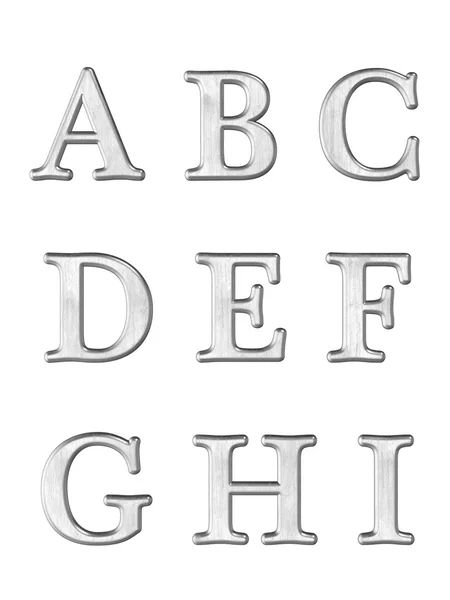 Alphabet letters 3D — Stock Photo, Image