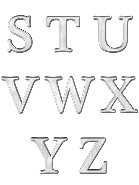 Alfabet bogstaver 3D - Stock-foto