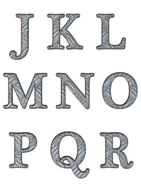 3d alfabesi harfleri