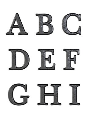 3d alfabesi harfleri