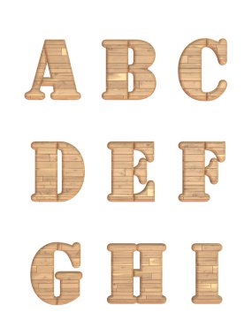 3d alfabesi harfleri