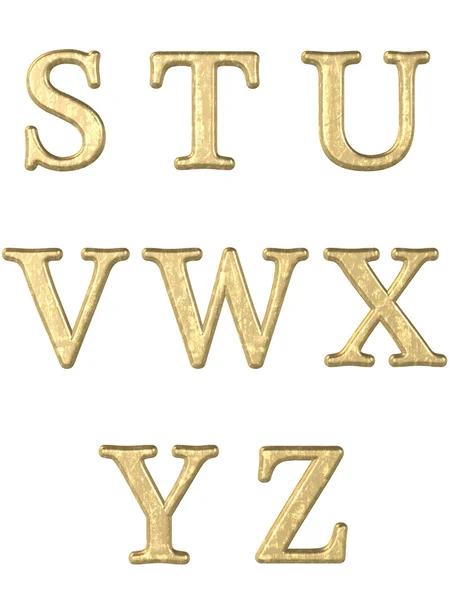 Літери алфавіту 3d — стокове фото