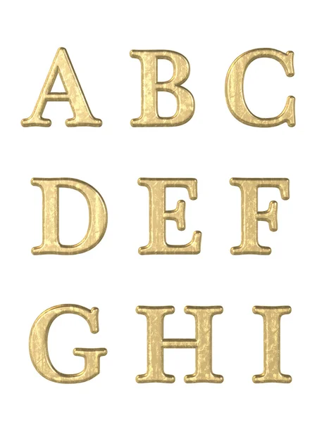 Alphabet letters 3D — Stock Photo, Image