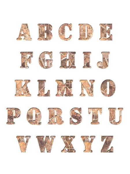 Alphabet letters 3D — Stock Photo, Image