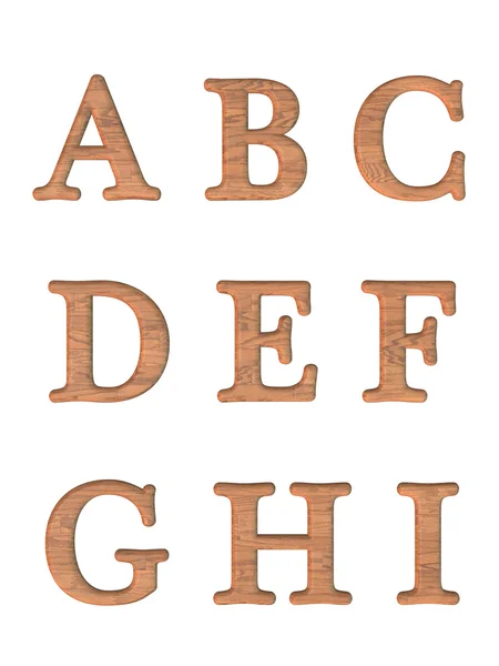 Alphabet Buchstaben 3d — Stockfoto