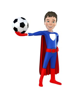 Küçük süper kahraman poz