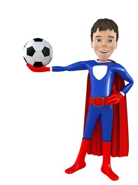 Küçük süper kahraman poz