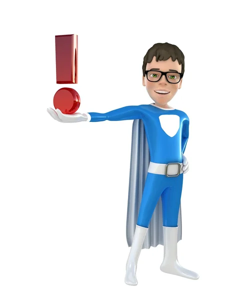 Little superhero posing — Stock Photo, Image