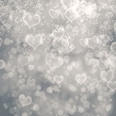 Abstract heart from bokeh background clipart