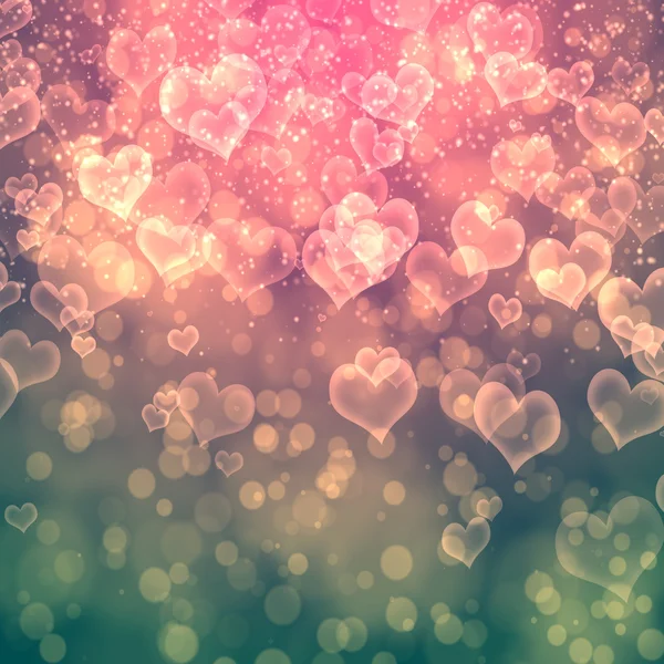 Abstract heart from bokeh background — Stock Photo, Image