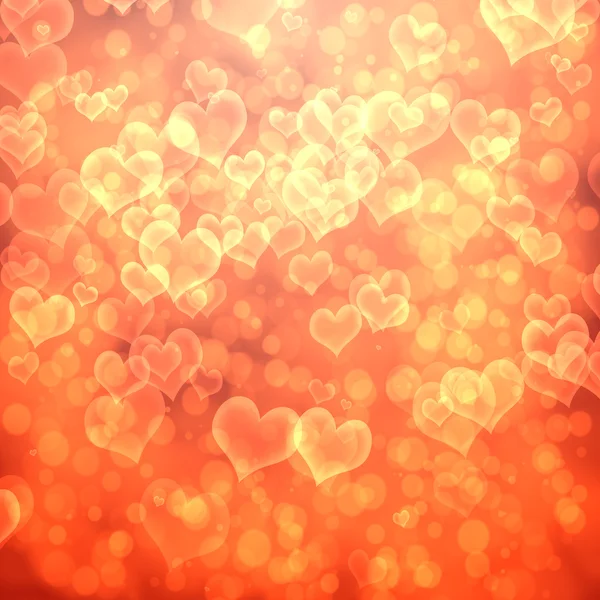 Cuore astratto da sfondo bokeh — Foto Stock