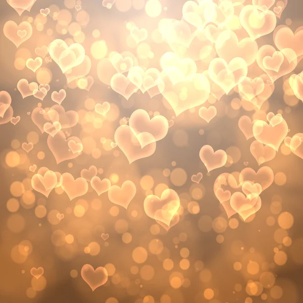 Abstract heart from bokeh background — Stock Photo, Image