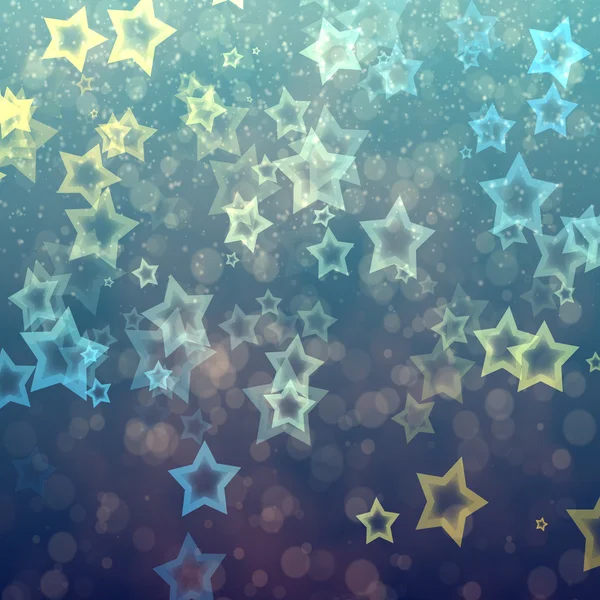 Abstract stars from bokeh background — Stock Photo, Image