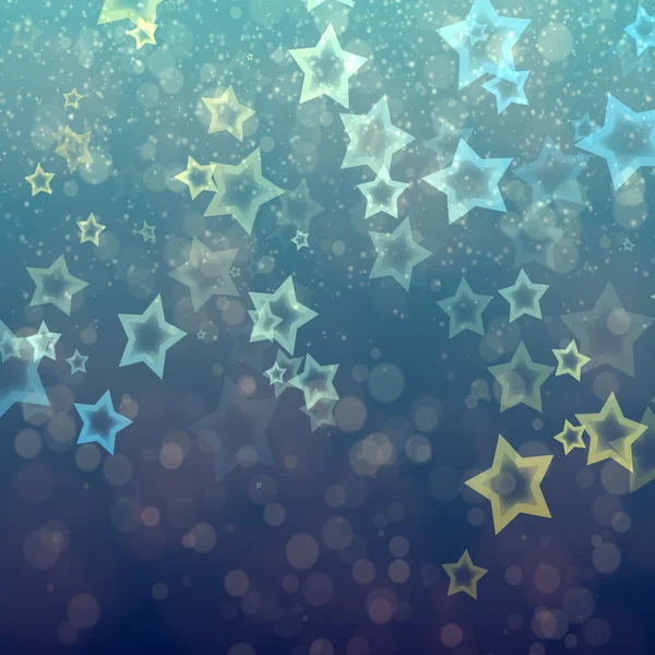 Abstract stars from bokeh background — Stock Photo, Image