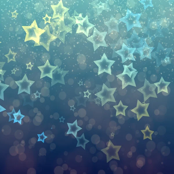 Abstrakte Sterne aus dem Bokeh-Hintergrund — Stockfoto