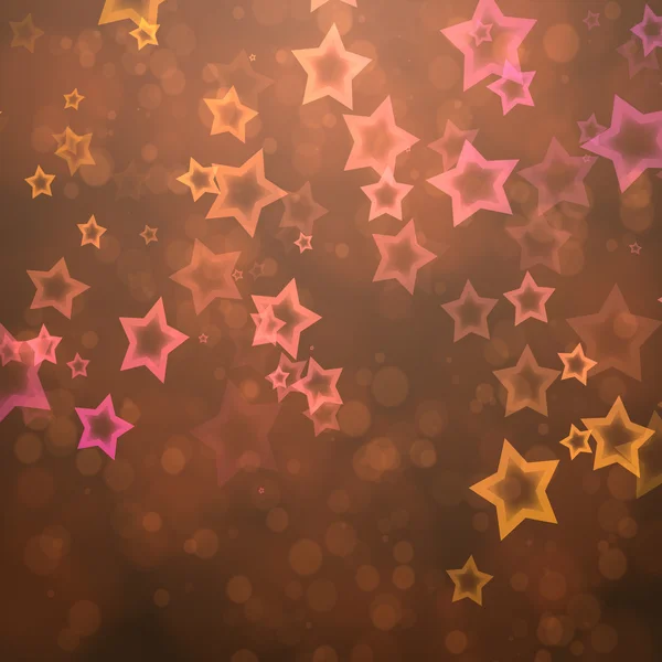 Abstract stars from bokeh background — Stock Photo, Image