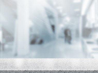 Dessus de table et flou intérieur