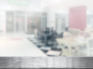 Dessus de table et flou intérieur