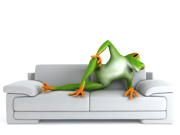 Tropical  posing frog — Stock Photo, Image