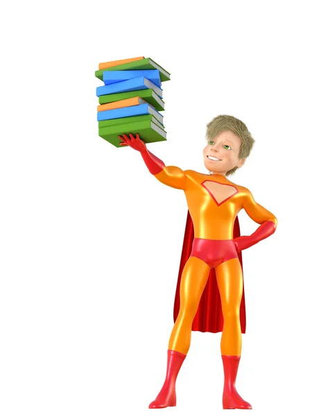 Little superhero posing — Stock Photo, Image