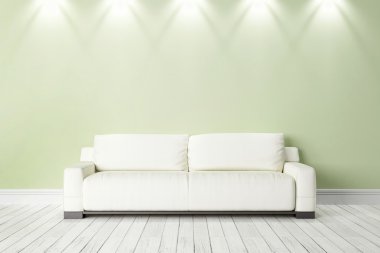 Modern parlak iç mekan