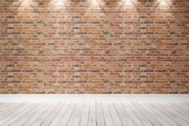 Boş parlak iç. 3D render