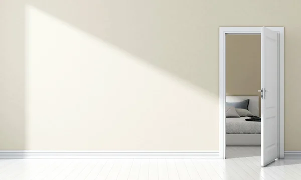 Moderne lichte interieur. 3D render — Stockfoto