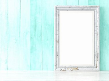 Boş modern stil çerçevesi, 3d render