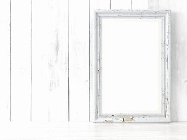 Boş modern stil çerçevesi, 3d render