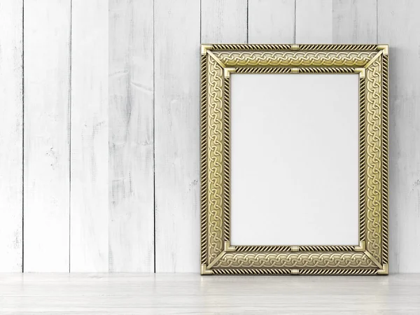 Lege moderne stijl frame, 3d render — Stockfoto