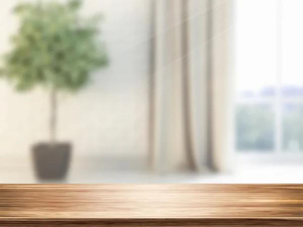 Dessus de table et flou intérieur