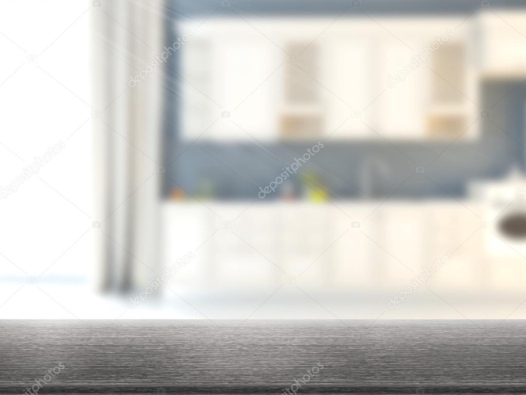 Table Top And Blur Interior